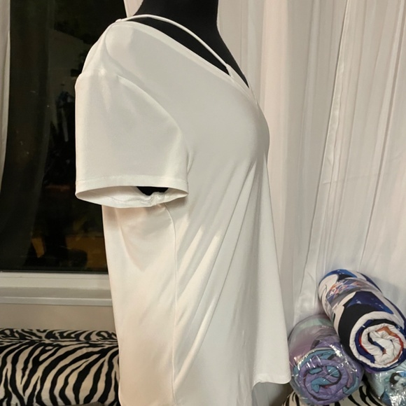 Joseph Ripkoff White Top Size 8 - Picture 4 of 5